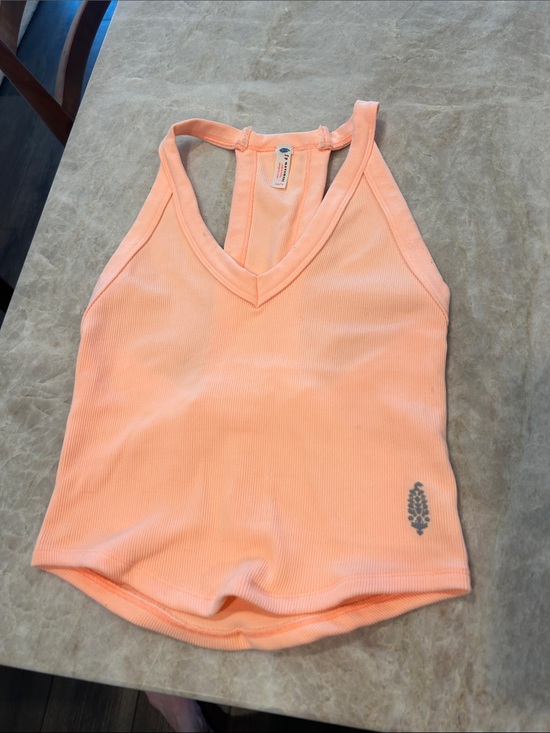 FP Movement by Free People Tops - FB Movement Peach Ribbed Racerback Tank